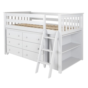 Item # JLB0017 - ADDITIONAL INFORMATION<BR>
Finish: White<BR>
Bed Size: Twin<BR>
Dimensions:L 81.5 W 54 H 50.25 in <BR>
